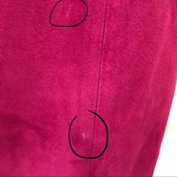 Vintage Danier Suede Skirt 4 Fuchsia Purple - Picture 9 of 9